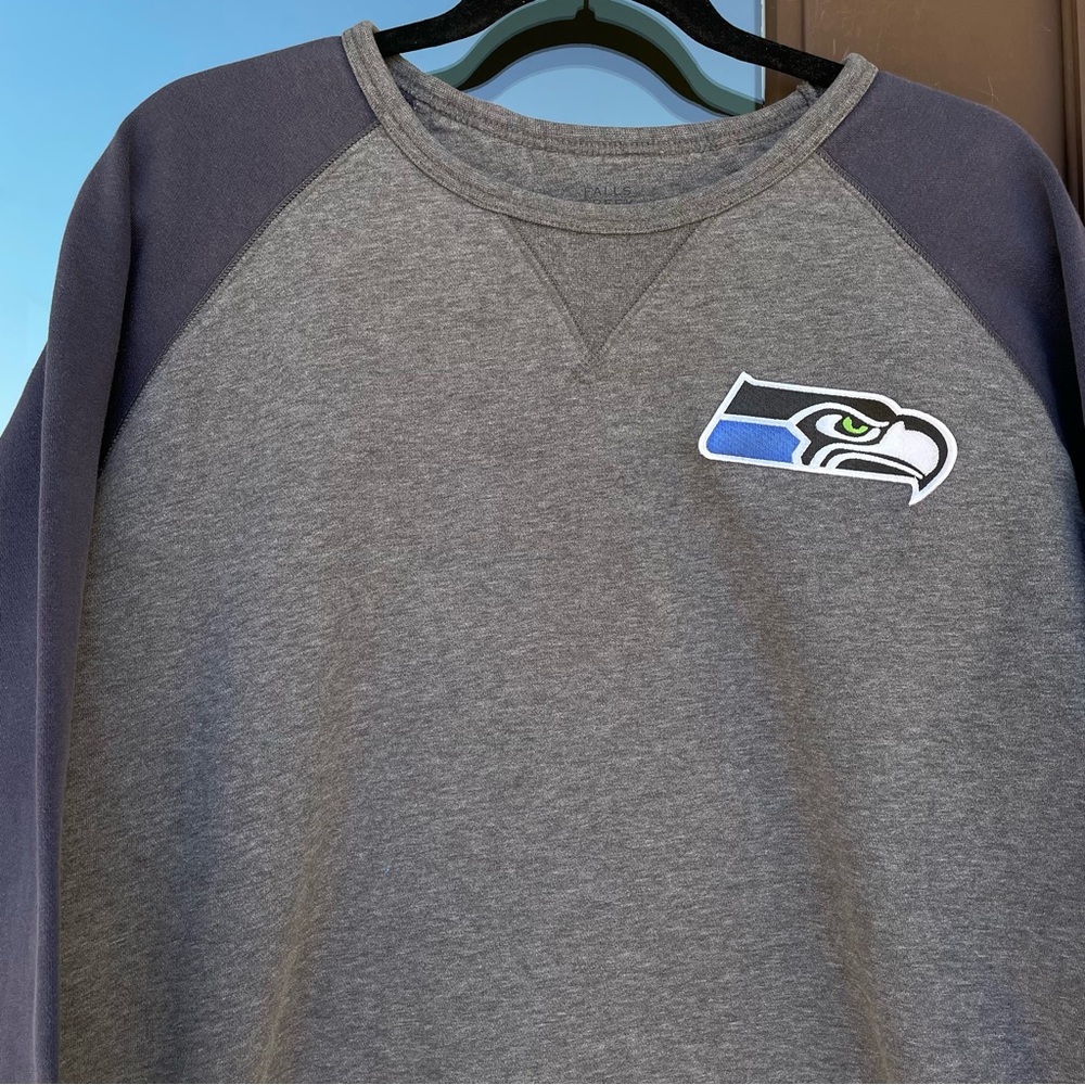 Falls Creek Grey/Navy Seattle Seahawks Sweatshirt XL